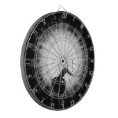 Zwarte weduwe spin dart board dartbord (Voorkant Links)