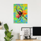 Zwarte Weduwe Spin Eet Poster (Thuiskantoor)