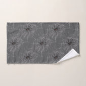 Zwarte Weduwe Spin en Spinnenweb Teken Kunst Bad Handdoek (Handdoek)