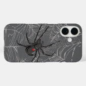Zwarte Weduwe Spin En Spinnenweb Teken Kunst Case-Mate iPhone Case (Achterkant (horizontaal))