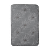 Zwarte weduwe spin en spinnenweb tekenkunst badmat (Voorkant Verticaal)