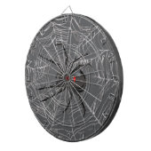 Zwarte weduwe spin en spinnenweb tekenkunst dartbord (Voorkant Rechts)