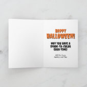 Zwarte Weduwe Spin Halloween Feestdagen Kaart (Binnen)