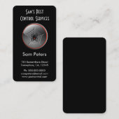 Zwarte weduwe spin ongediertebestrijding aangepast visitekaartje (Voorkant / Achterkant)