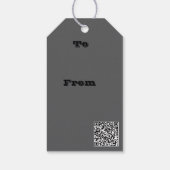 Zwarte Weduwe Spin Originele Teken Kunst Cadeaulabel (Achterkant)