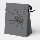 Zwarte Weduwe Spin Originele Tekening Kunst Bedankdoosjes (Achterkant)