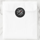zwarte weduwe spin ronde sticker (Tas)