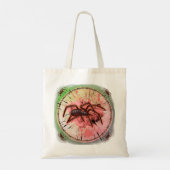 Zwarte Weduwe Spin Tote Bag (Achterkant)