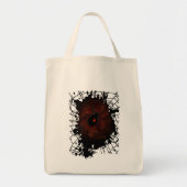 Zwarte Weduwe Spin Verfspatten Web Gotisch Donker Tote Bag (Voorkant)