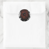 Zwarte Weduwe Spin Web Gotisch Donker Scherp Ronde Sticker (Tas)