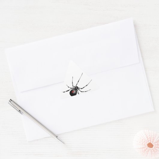 Zwarte weduwe sticker (Envelop)