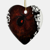 Zwarte weduwe (tekenontwerp) keramisch ornament (Rechts)