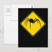 Zwarte weduwe Xing! Briefkaart (Voorkant / Achterkant)