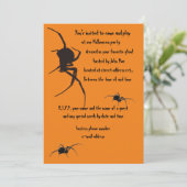 zwarte weduwen spin kaart (Staand voorkant)