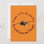 zwarte weduwen spin kaart (Achterkant)