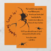 zwarte weduwen spin kaart (Voorkant / Achterkant)