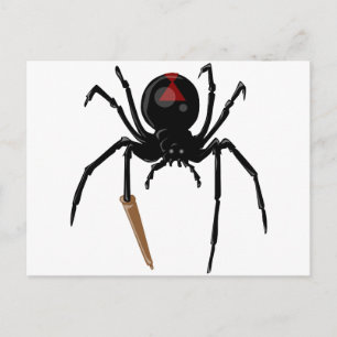 zwarte weduwnaar briefkaart