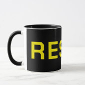 Zwarte Weerstandsprotestkoffie Mok (Links)
