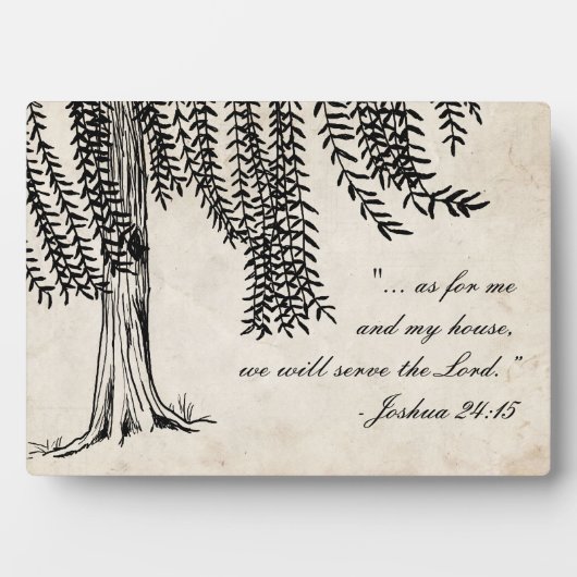 zwarte weideboom fotoplaat (voorkant)