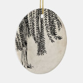 zwarte weideboom keramisch ornament (Rechts)