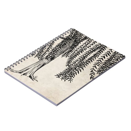  zwarte weideboom notitieboek (Linkerzijde)