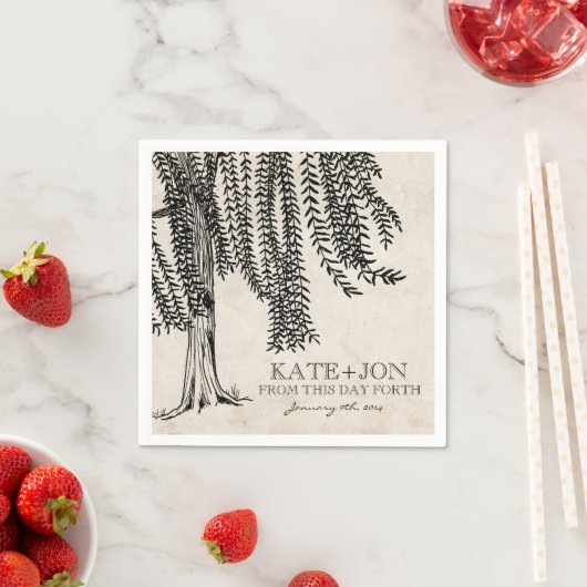 zwarte weideboom servetten (Insitu)