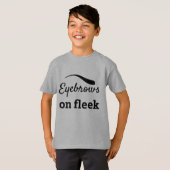 Zwarte Wenkbrauwen op Fleek Trendy Flawless Style T-shirt (Voorkant volledig)