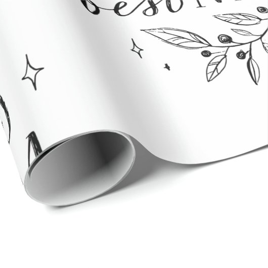 zwarte wereld beste moeder moederdag cadeaupapier (Rol Hoek)