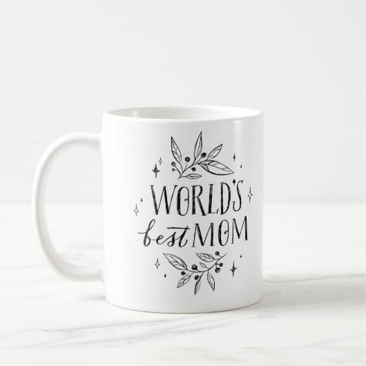 zwarte wereld beste moeder moederdag koffiemok (Links)