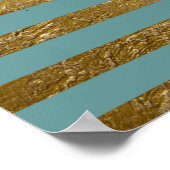 zwarte wereldkaart met strepen poster (Hoek)