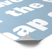 zwarte wereldkaart poster (Hoek)