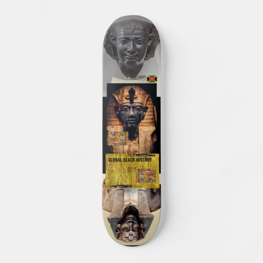 ZWARTE WERELDWIJDE Skateboard (Voorkant)