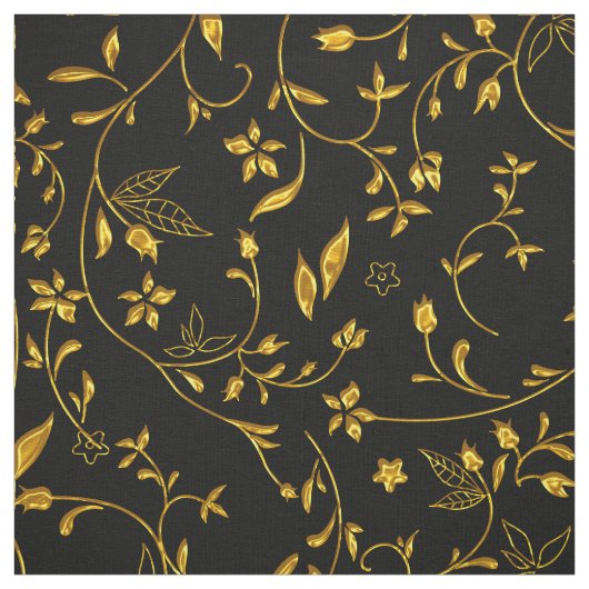 Zwarte werf van Elegant Damask Fabric Stof (Swatch)