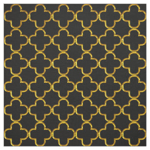 Zwarte werf van Elegant Damask Fabric Stof