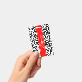 Zwarte Wervel Bagage Label / Badge (Handheld)