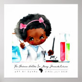 Zwarte wetenschapper poster (Voorkant)