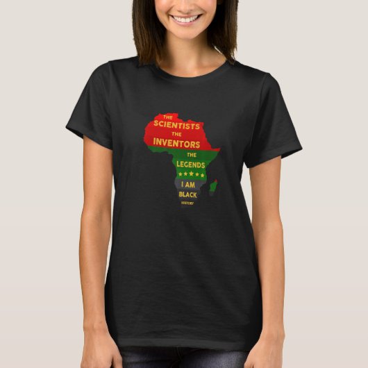 Zwarte wetenschappers en uitvinders, kleding Ameri T-shirt (Voorkant)