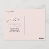 Zwarte Whimsical Script Afstudeerklas 2023 Briefkaart (Achterkant)