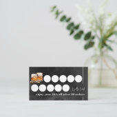 Zwarte whisky klantenkaartje (Staand voorkant)