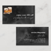 Zwarte whisky kortingskaartje (Voorkant / Achterkant)