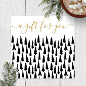 Zwarte White Kerstfeestdag cadeaubon