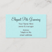 Zwarte wieg en Cherries Retro Visitekaartje (Achterkant)