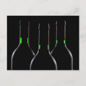 Zwarte wijnflessen Briefkaart (Voorkant)