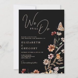 Zwarte Wildbloemen We doen nog steeds gelofte vern Kaart