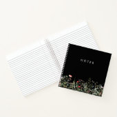 Zwarte Wilde Bloemenweide Notitieboek (Binnen)