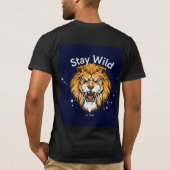 zwarte wilde t-shirt (Achterkant)