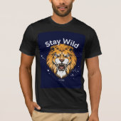 zwarte wilde t-shirt (Voorkant)