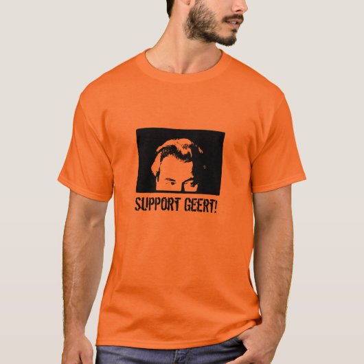 zwarte wilders klein, steun Geert! T-shirt (Voorkant)