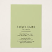 Zwarte Wildflower Meadow Earring Display Kaart (Achterkant)