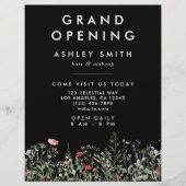 Zwarte Wildflower Meadow Flyer (Voorkant)